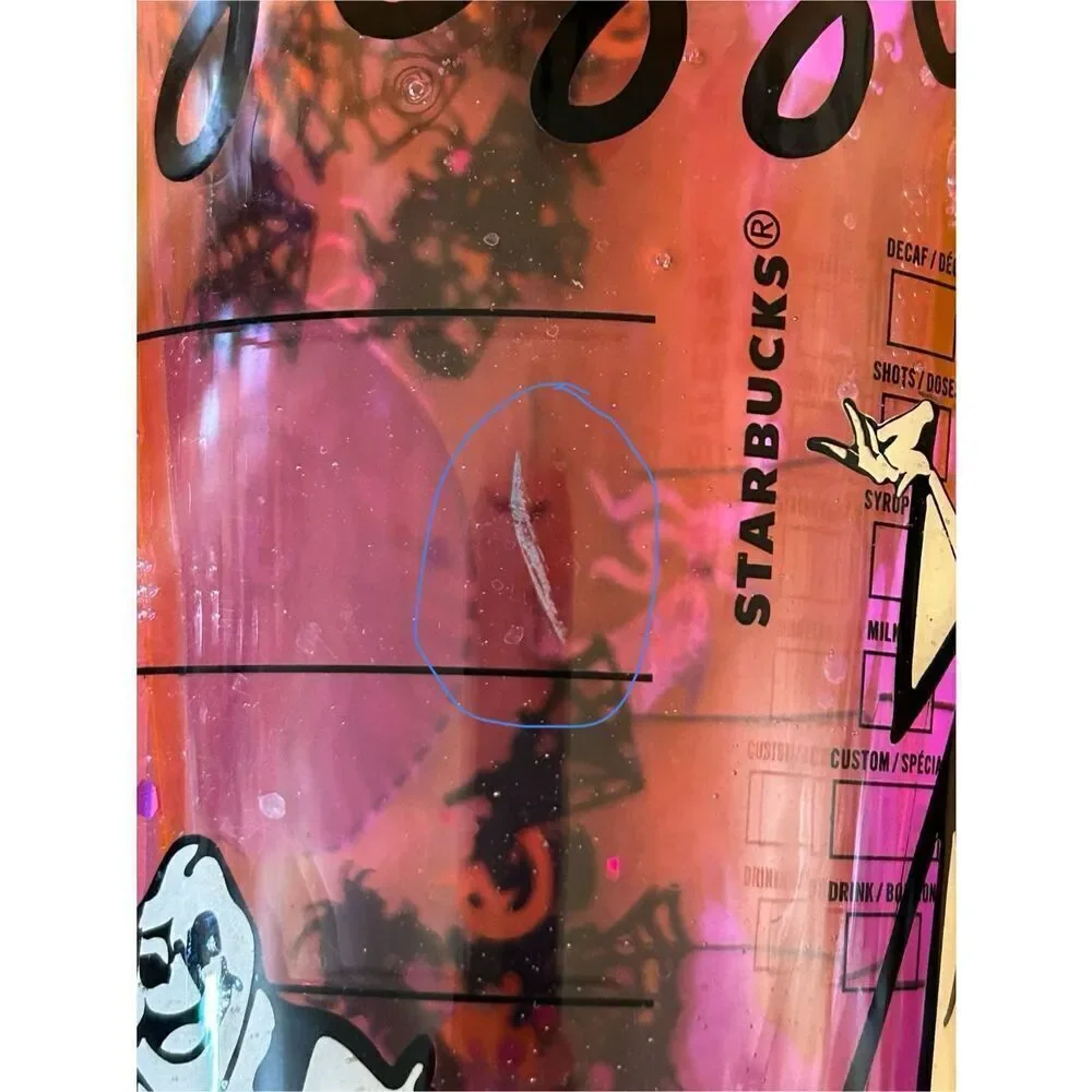 starbucks tumbler nightmare before christmas glow-in-the-dark (0114)